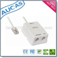 Máquina de lavar louça de alta qualidade rj11 rj45 adsl splitter / 1 porta ADSL MODEM splitter / adsl filtro splitter